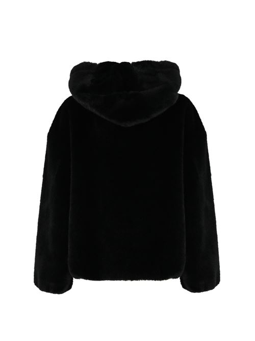 Giubbino in faux fur nero Herno | GI000256D 126249300